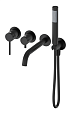 Смеситель для ванны Oliveeka Y-Line OL-889017-MB черный матовый