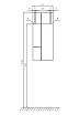 Шкаф подвесной Акватон Мишель 43 см дуб рустикальный, фьорд