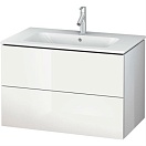 Тумба с раковиной Duravit L-Cube 83 2 ящика белый