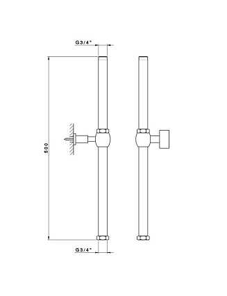 Соединение для  штанги Nicolazzi 5606EXT.OL