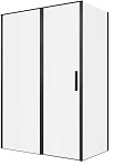 Душевой уголок Allen Brau Priority 140x80 3.31036.BBA + 3.31042.BBA, прозрачный, черный браш