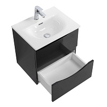 Тумба с раковиной BelBagno Marino-Cer-Mini 50 см Nero Lucido