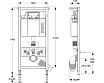 Инсталляция для унитаза MEPA VariVIT A31 514804 с регулировкой высоты