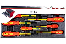 Ложемент отвертки для электрика 8шт Hans TT-41