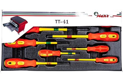 Ложемент отвертки для электрика 8шт Hans TT-41