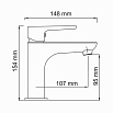 Смеситель для раковины WasserKRAFT Leine 3504