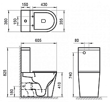 Бачок для унитаза BelBagno Flay-R BB2149T