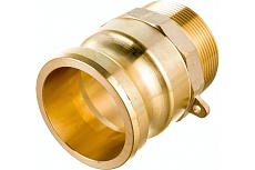 Камлок типа F (ниппель; наружная резьба BSP; 50 мм-2&quot;; латунь) TITAN LOCK TL200FBR