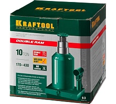 Гидравлический бутылочный телескопический домкрат Kraftool 10 т, 170-430 мм 43463-10
