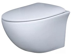 Подвесной унитаз Gid Tr2193 с микролифтом, белый