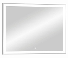 Зеркало Континент Mercury Led 80x70 см с подсветкой, часами, антипар ЗЛП671