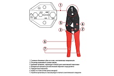 Кримпер для обжима F и BNC разъемов RG-58, RG-59, RG-62, RG-6 Rexant ht-301 PA 12-3214