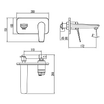 Смеситель для раковины Lemark Bronx LM3726GM графит