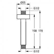 Кронштейн для верхнего душа Ideal Standard IdealRain B9446AA