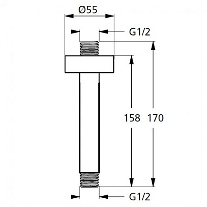 Кронштейн для верхнего душа Ideal Standard IdealRain B9446AA