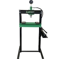 Пресс гидравлический с манометром напольный Rockforce 12т, раб. высота: 30-948мм, раб. ширина: 590мм, ход штока: 154мм RF-12002 (57592)