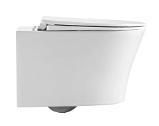 Подвесной унитаз Grossman Thin Rim GR-5604SQ смыв торнадо, с микролифтом, белый