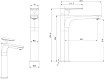 Смеситель для раковины Allen Brau Eclipse 2.0 5.E1A02-00 хром