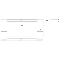 Полотенцедержатель Emco Flow 2760 001 60 хром