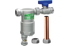 Грязеуловитель FAR COMPACT с магнитными вставками, в комплекте - 2шт., медных труб, Ду=18 мм., 100 мм., 2шт - гайки Ду18 мм 3 FA 2277 34