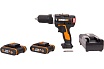 Бесщеточная аккумуляторная ударная дрель-шуруповерт Worx WX367