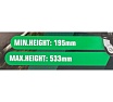Подкатной гидравлический домкрат Rockforce 3т (h min 195мм, h max 533мм) RF-T815016L(56644)