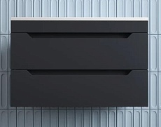 Тумба с раковиной Style Line Остин 80 см графит