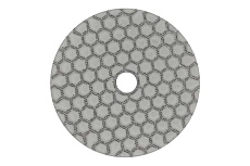 Круг алмазный гибкий шлифовальный &quot;Черепашка&quot; для мрамора 100 мм, сухое шлифование, Р3000 Vertextools 13-100-3000