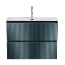 Тумба с раковиной BelBagno Uno 80 см Голубой матовый