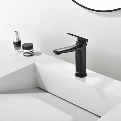 Смеситель для раковины Black&White Gravity GF-7109-MB черный матовый