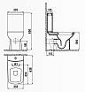 Чаша для унитаза Creavit Lara LR360-00SM00E-0000 с биде, черный матовый