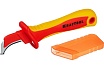 Диэлектрический нож электрика Kraftool KN-7 с пяткой, изогнутый 45400