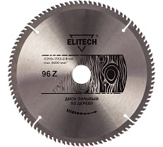 Диск пильный по дереву (255х32/30 мм; 2.8 мм; 96Z) Elitech 1820.057000