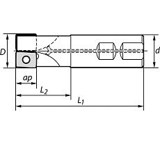 Корпус фрезы N300.D40/Z3 Norgau 022300040
