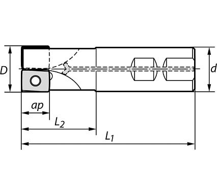 Корпус фрезы N300.D40/Z3 Norgau 022300040