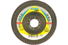 Круг шлифовальный лепестково тарельчатый по нержавеющей стали (125х22.2 мм; Р80; выпуклый) Klingspor 321698