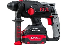 Аккумуляторный бесщеточный перфоратор P.I.T. 20 В, 1.8 Дж, 3-х реж., бур 22 мм, 2 акб Li-Ion 4 Ач, ЗУ, кейс PBH20H-22B/2