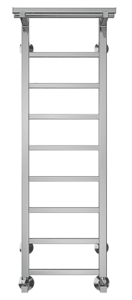 Полотенцесушитель водяной Terminus Контур П9 300x1000, 4670078529626 с полкой