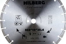 Диск алмазный отрезной сегментный Hard Materials Laser (350x25.4 мм) Hilberg HM108
