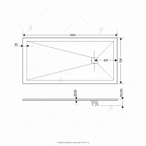 Поддон для душа RGW Stone Tray ST-157G 70x150 графит