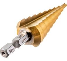 Сверло ступенчатое по металлу (9 ступеней; 4-20 мм; HSS) Makita D-40129