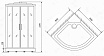 Душевая кабина Timo Lux T-7709(NEW) 90x90, с г/м, прозрачные стекла, хром