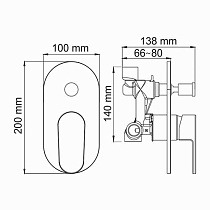 Душевой набор WasserKRAFT Donau A13029 с изливом