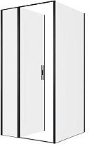 Душевой уголок Allen Brau Priority 100x100 3.31030.BBA + 3.31048.BBA, прозрачный, черный браш