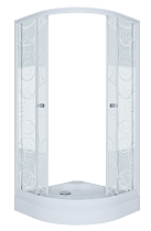 Душевой уголок Тритон Стандарт Узоры А 90х90 низкий поддон