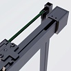 Душевой уголок Vincea Софт 2 (Soft 2) VSS-3SO2900CLGM 90x90 вороненая сталь, прозрачный