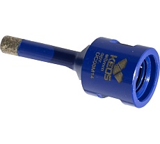 Коронка алмазная по керамограниту PRO 8 мм, M14, с воском KEOS DC08M14