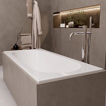 Акриловая ванна Alba Spa Supreme Slim 180x80 белый ВПРСБ041000100