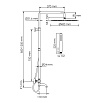 Душевая стойка WasserKRAFT A188.117.137.087.CH Thermo с термостатом, хром