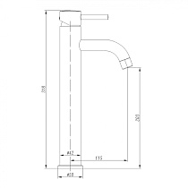 Смеситель для раковины Abber Wasser Kreis AF8111B матовый черный